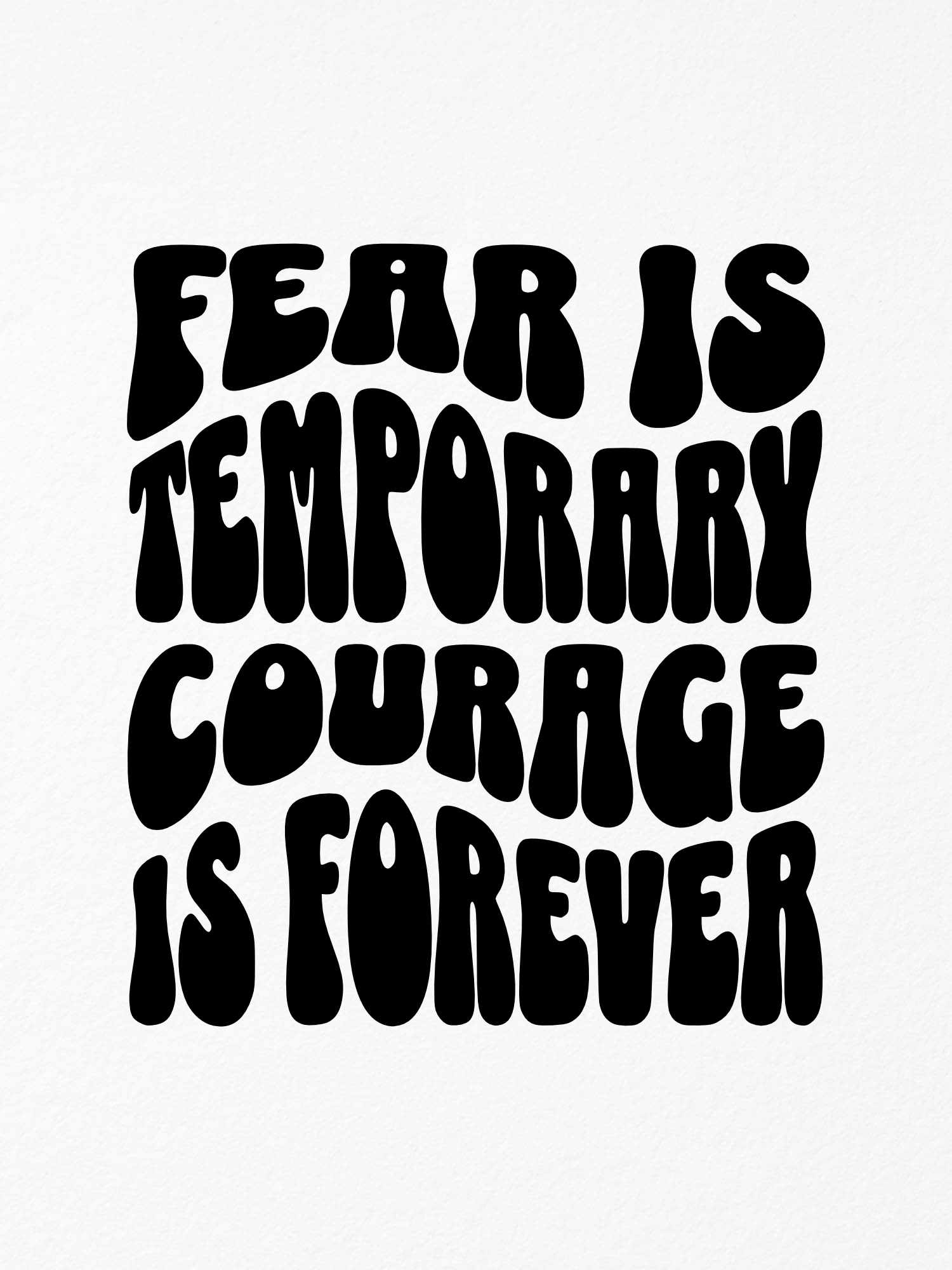 Fear Is Temporary Courage Is Forever Necklace