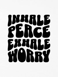 Inhale Peace Exhale Worry Necklace